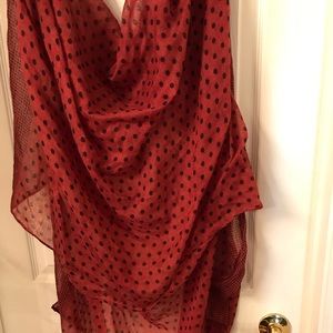 🛑Polkadot red Scarf wrap